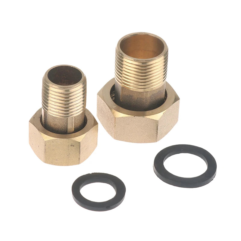 New 1/2 Inch 3/4 Inch Tap Water Meter Pump Adapter Male To Female Threaded Fitting Coupler Connector For Water Meter Peaceful Pleasures Health and Wellness