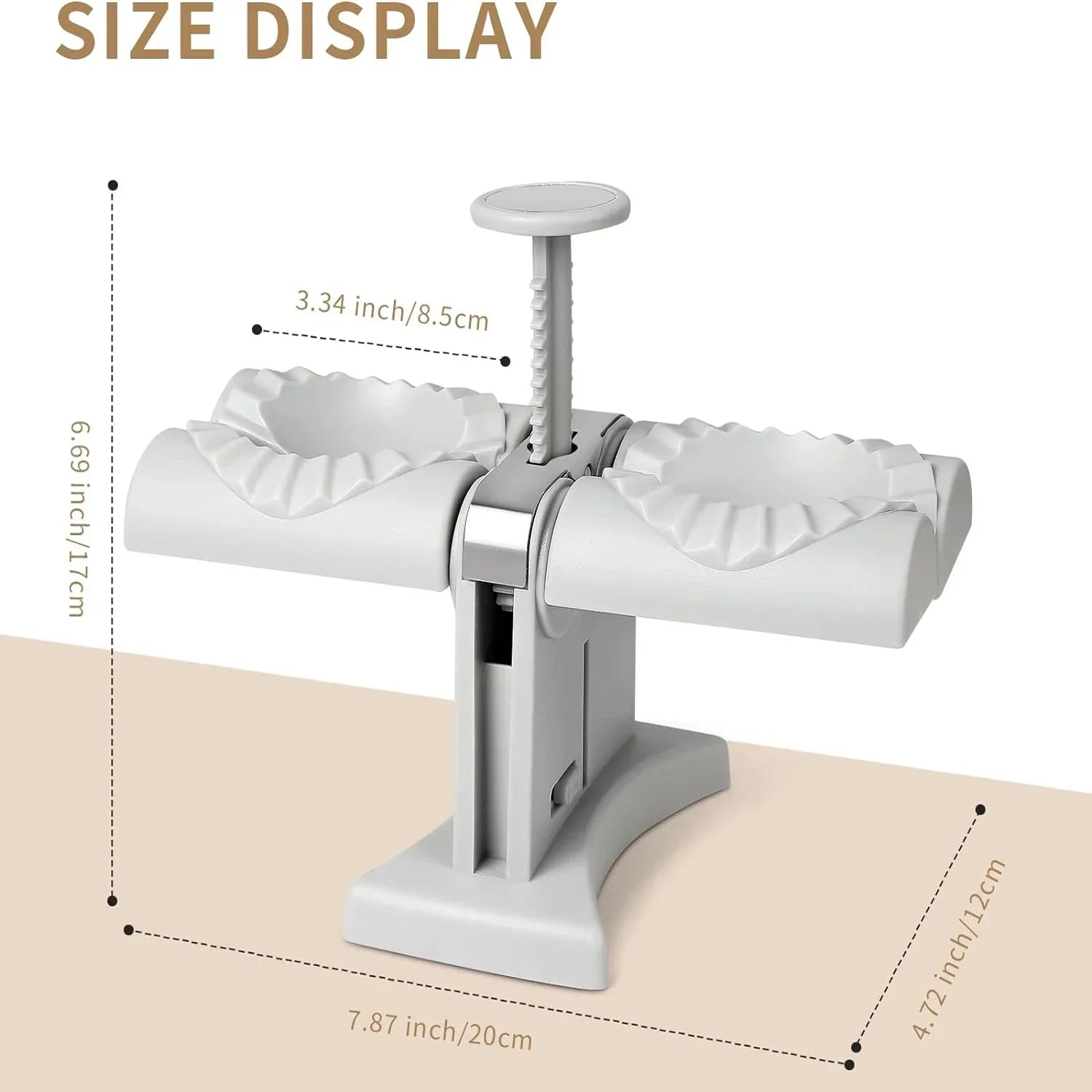 Automatic Dumpling Maker Mould Machine Household Press Double Head Wrapper Dumpling Pastry Making Empanadas Pierogi Kitchen Tool Peaceful Pleasures Health and Wellness