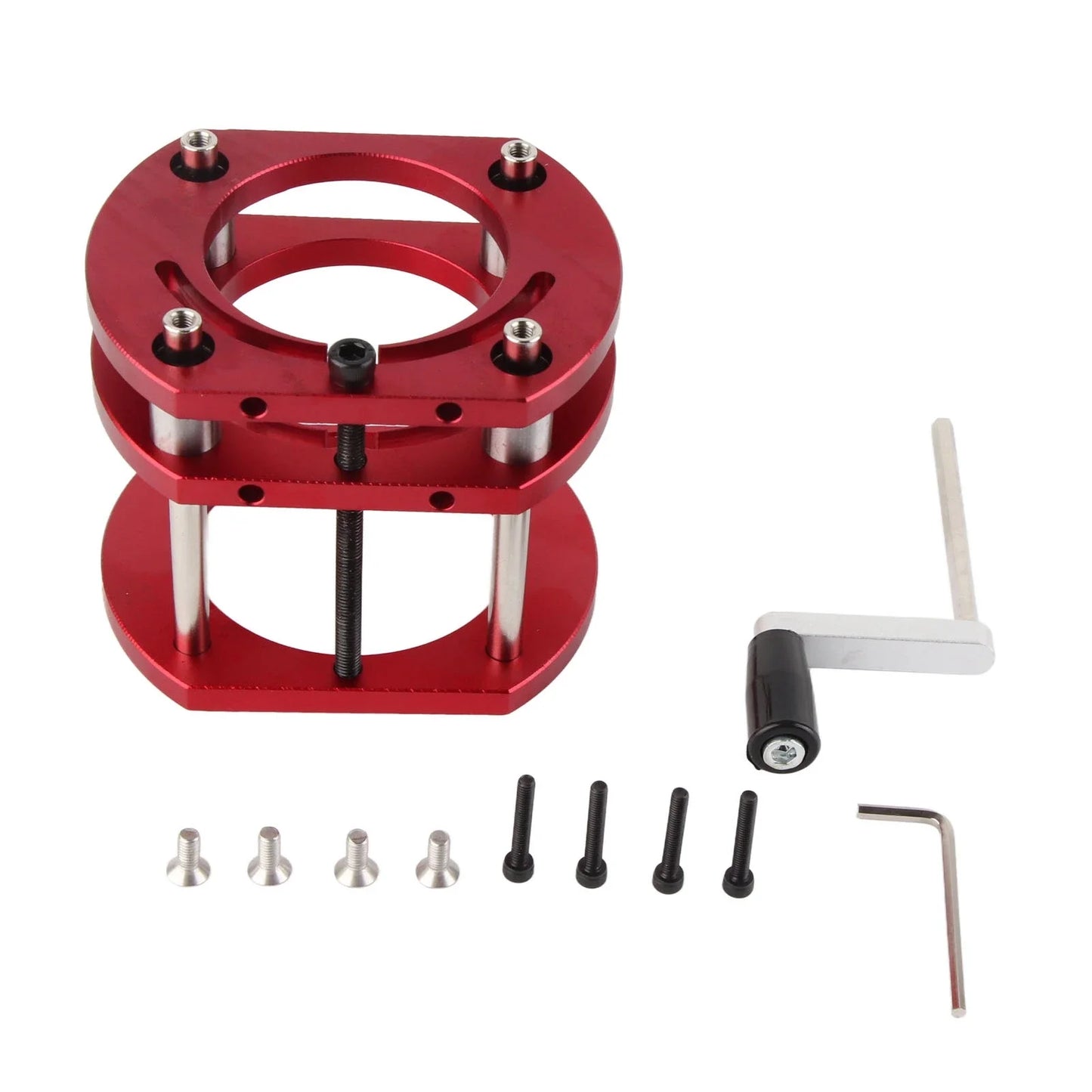 4 Jaw Clamping Router Table Lifting System Base Aluminum Alloy