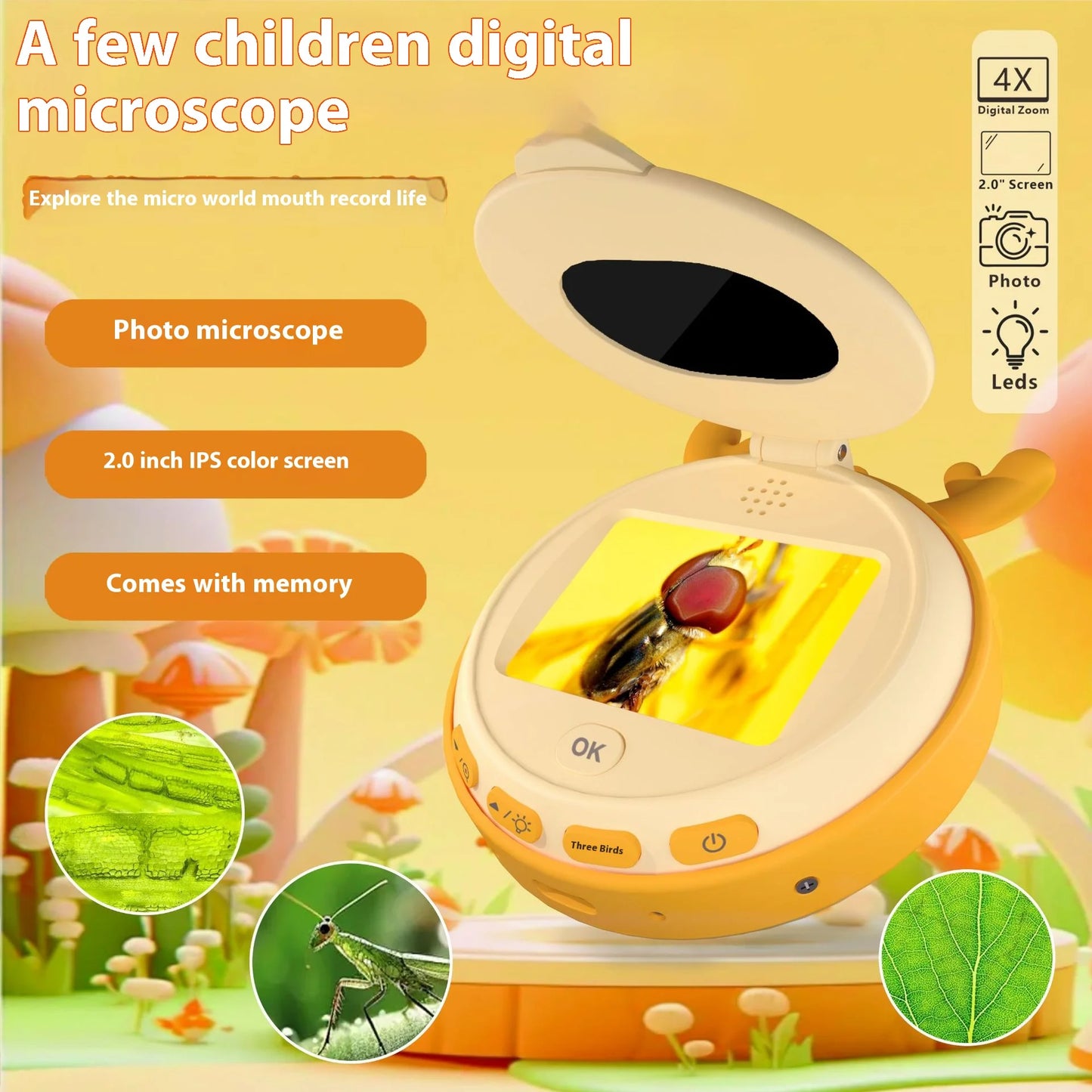 Children's Microscopes, Outdoor Children's Cameras, Hobbies, Magnifying Glasses Peaceful Pleasures Health and Wellness