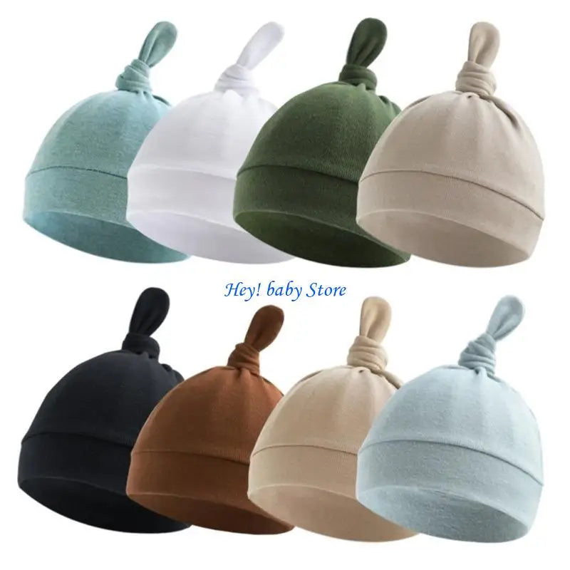 Cotton Baby Bonnet Earflap Hat | Soft Infant Cap 0–6 Months