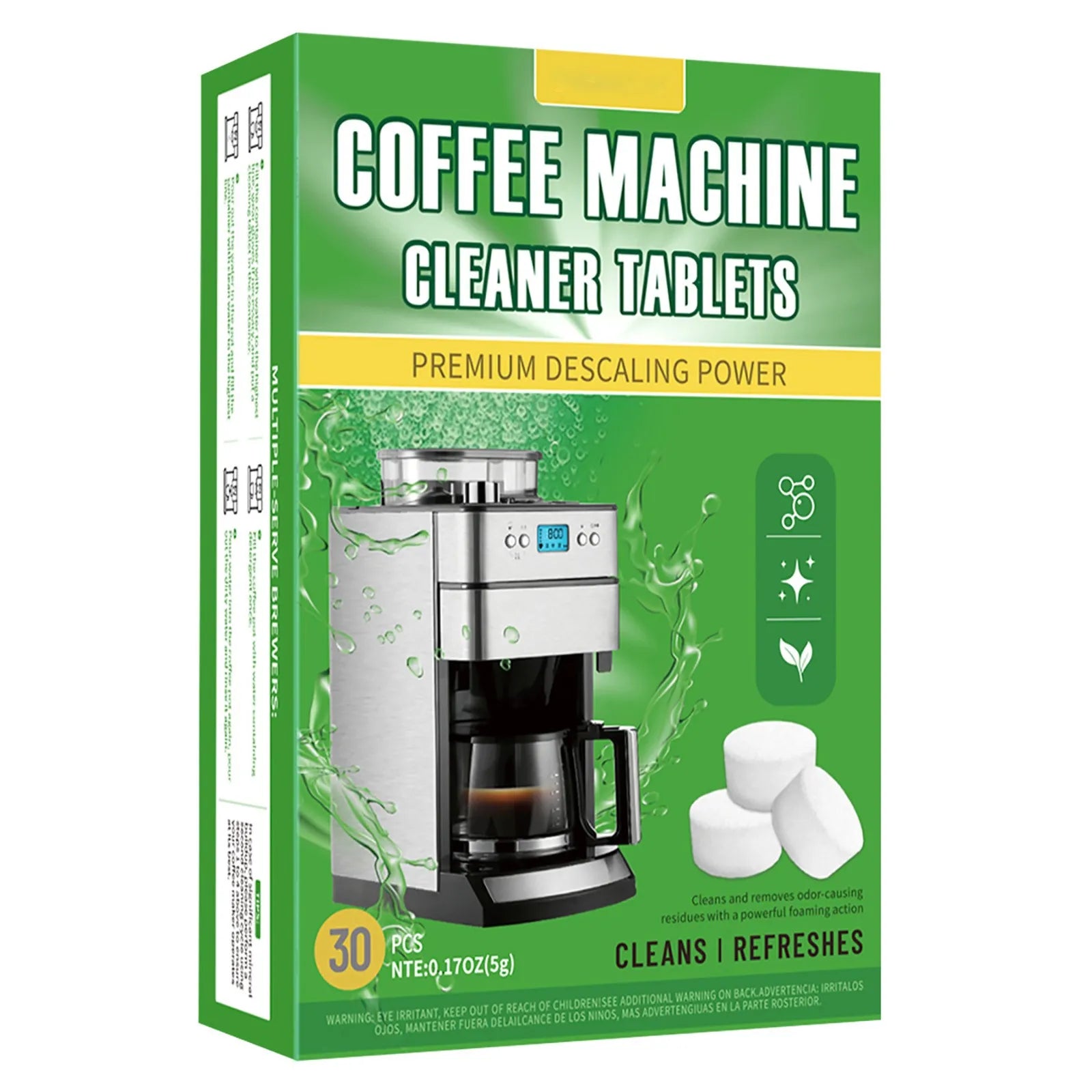 Coffee Machine Cleaning Tablets With 30 Pieces Of Coffee Machine Descaling Agent For Deep Cleaning Of Coffee Stains Peaceful Pleasures Health and Wellness A