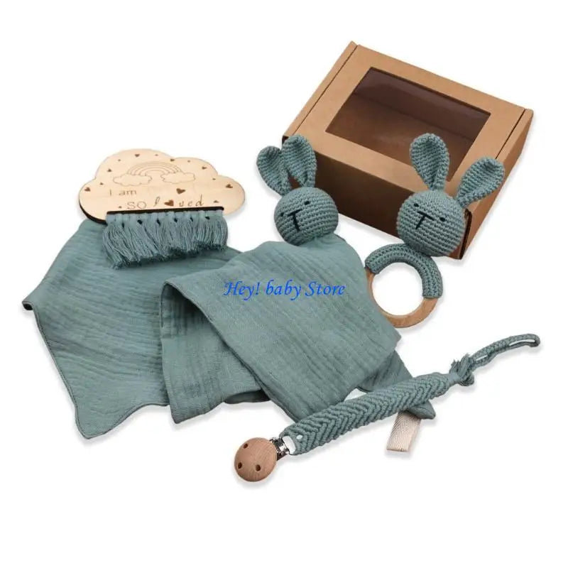 5-Piece Baby Soothing Towel & Teether Gift Set | 0–12 Months