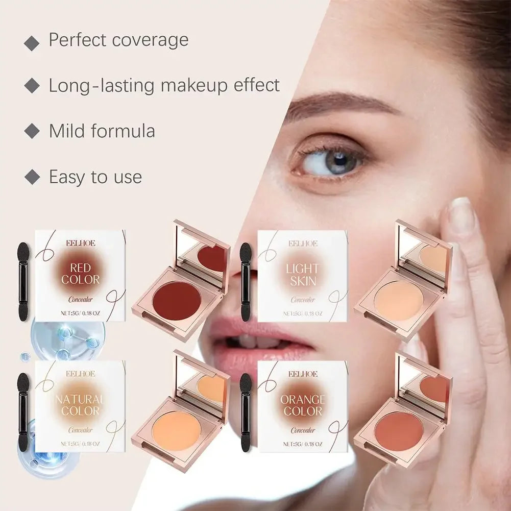 Full Coverage Concealer Lightweight Natural Skin Blemishes Cover for Acne Spots Dark Circles Long-Lasting Waterproof Face Makeup Peaceful Pleasures Health and Wellness