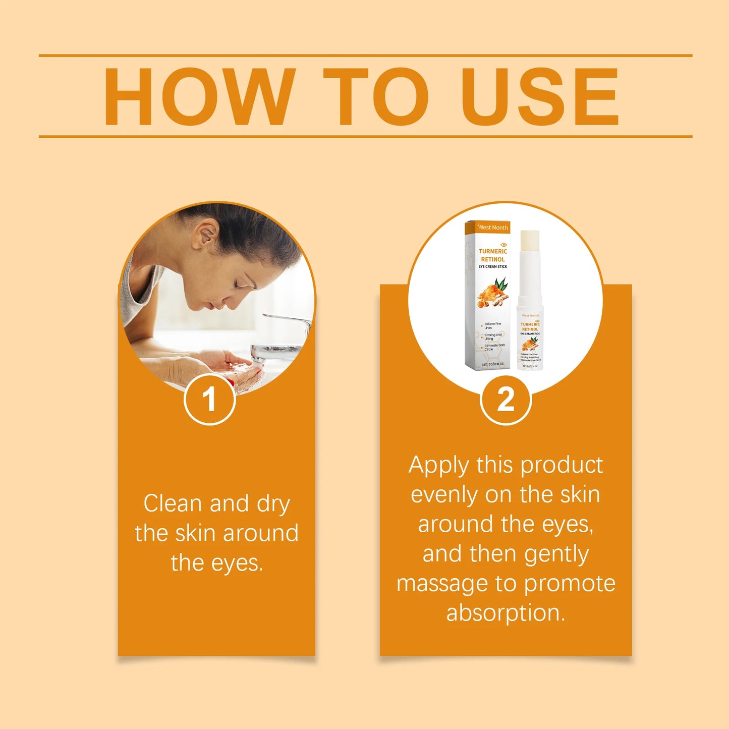 Turmeric Retinol Eye Cream Stick | Dark Circles & Puffiness