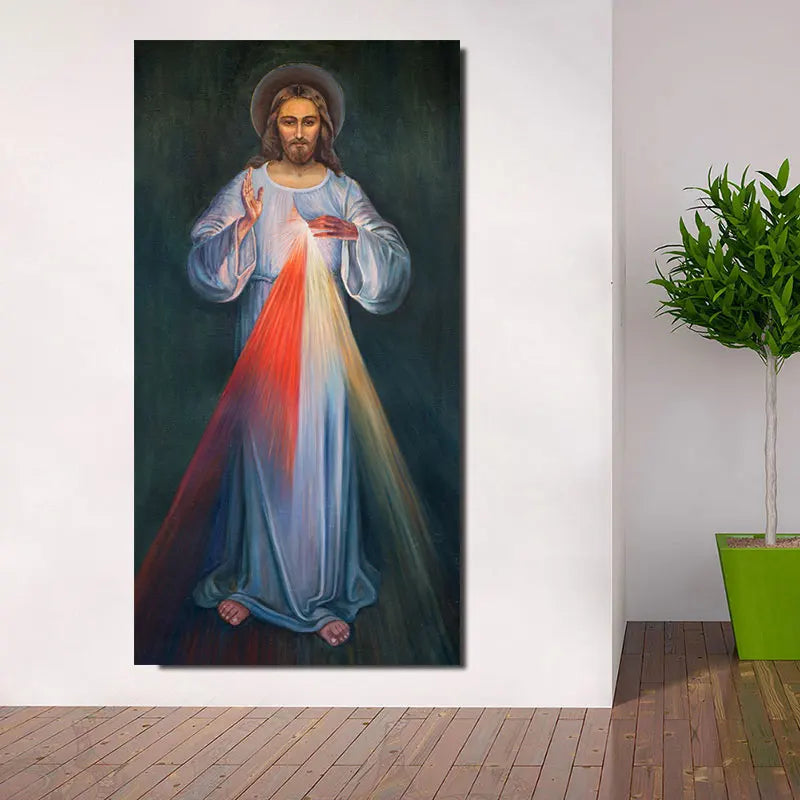 Salvador Dali The Christ Giclee Oil Paintings on The Wall Posters and Print Wall Hanging Pictures for Home Living Room Decor Peaceful Pleasures Health and Wellness w1334 jesus-2 40x80cm