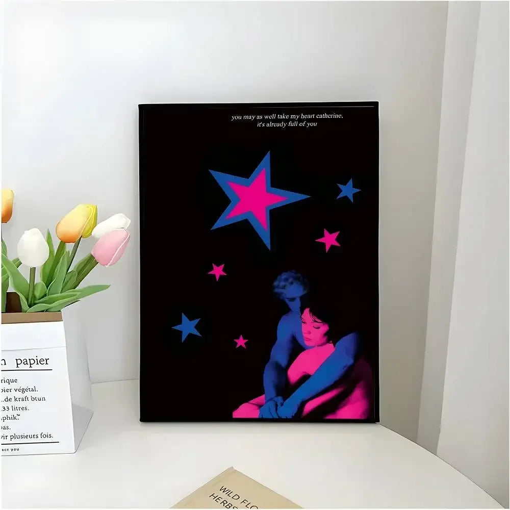 Who Really Cares-T-TV Girl Album Aesthetic Canvas Painting Posters and Prints Wall Picture For Living Room Decoration Peaceful Pleasures Health and Wellness z2 50x70cm Unframed