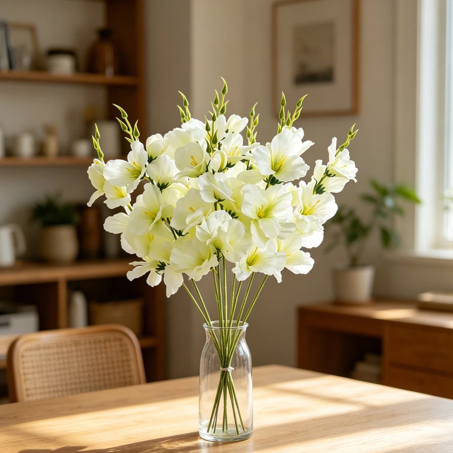 Artificial Moth Orchid Silk Flowers | Wedding & Home Décor 2/4 Pcs