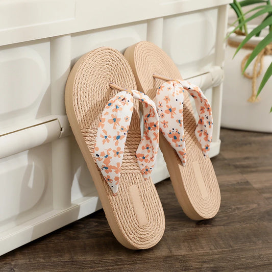 Women's Floral Flip Flops Non-Slip Beach Slides & Sandals Flip Flop Sandals Peaceful Pleasures Health and Wellness