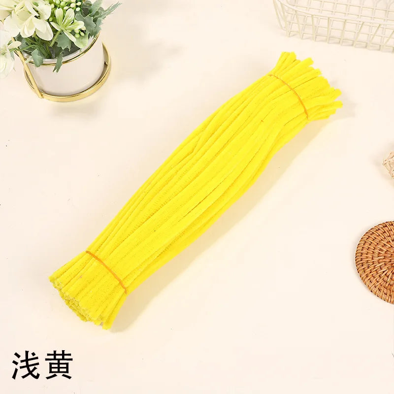 Macaron Fluffy Pipe Cleaners – Thick Plush DIY Craft Twist Sticks