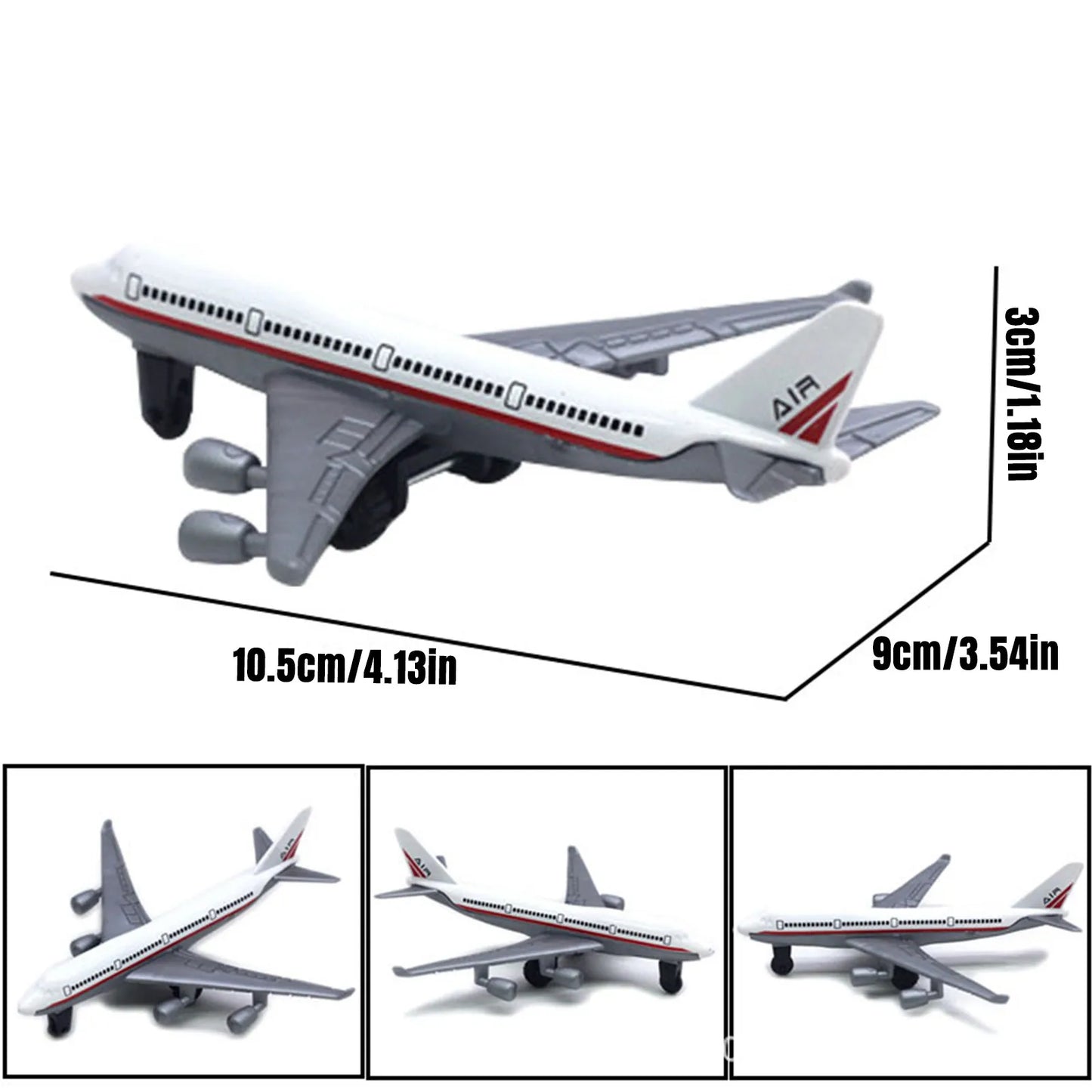 6-Pack Die-Cast Metal Airplane Toys for Kids Ages 3–12