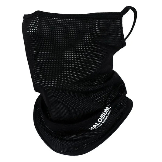 Summer Men's and Women's Ice Silk Veil Sunshade Breathable Outdoor Neck Protection Cycling Mask Half Face Style Peaceful Pleasures Health and Wellness
