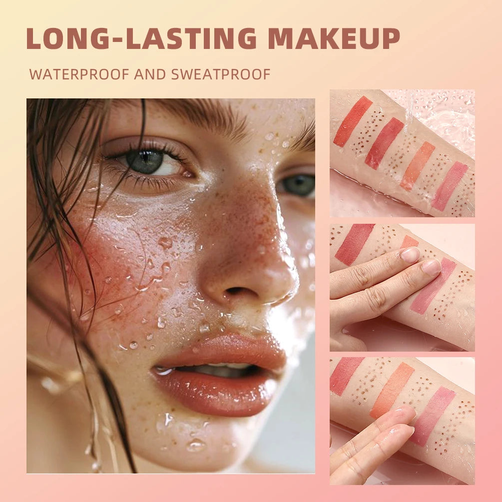 QIBEST Double Headed Natural Simulation Freckles Stamp Pen Liquid Blush Waterproof Lifelike Fake Freckles Pen Dot Spot Cosmetics Peaceful Pleasures Health and Wellness