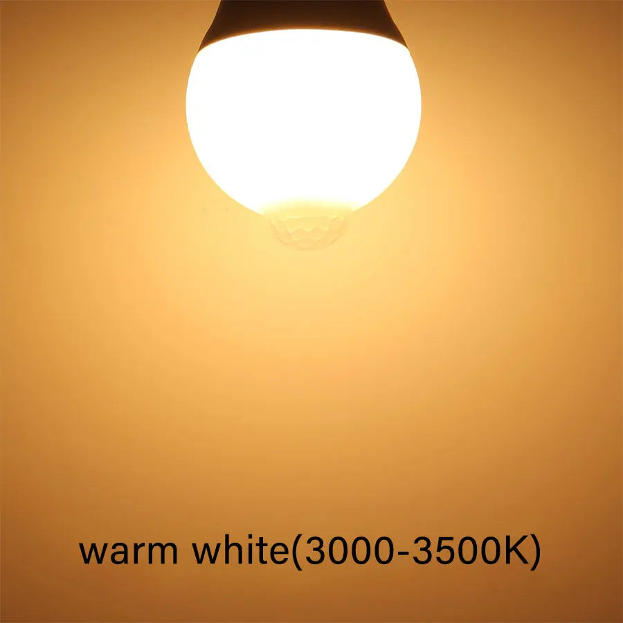 AC 85-265V 12W 15W 18W 20W B22 E27 Motion Sensor LED Light Bulb Human Infrared Sensing LED Lamp Auto ON/OFF Night Light for Home Peaceful Pleasures Health and Wellness warm white B22 18w