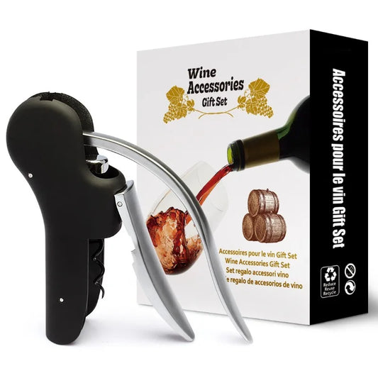 Zinc Alloy Goose Head Wine Opener – Easy Cork Removal Tool Wine Bottle Opener Peaceful Pleasures Health and Wellness Silver