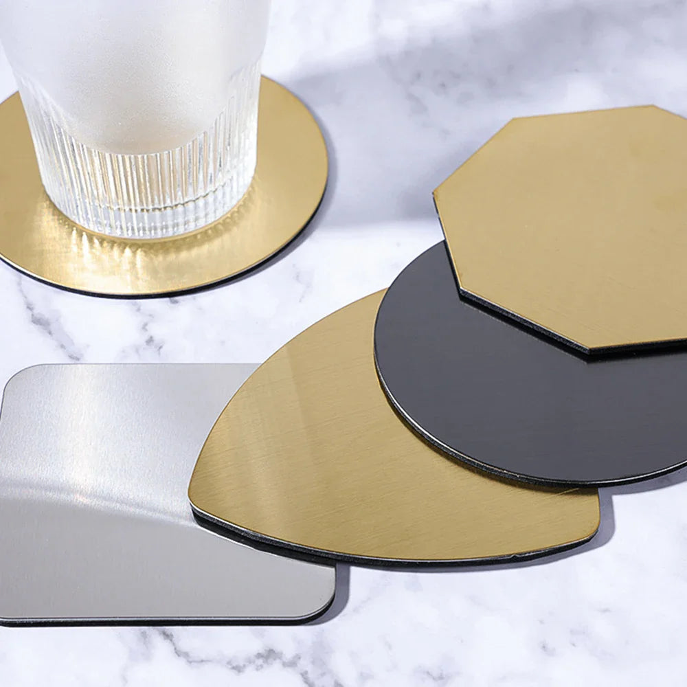 Stainless Steel Coaster Table Mat – Non-Slip, Heat Resistant