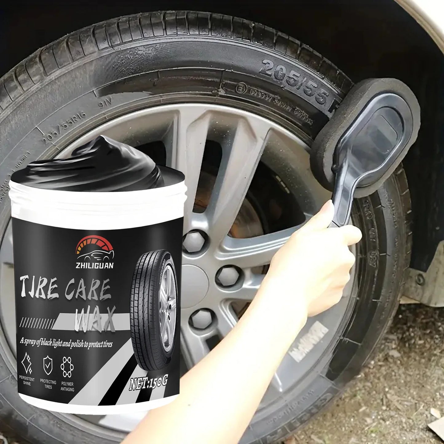 Tire Shine Wax – Durable Gloss & UV Protection for Tires