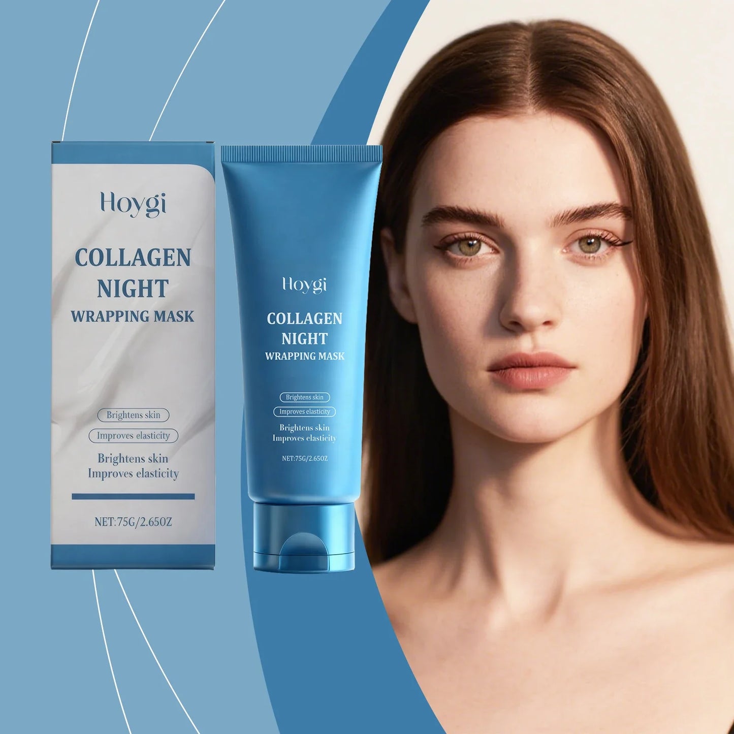 Hoygi Collagen Peel-Off Mask – Hydrating & Exfoliating