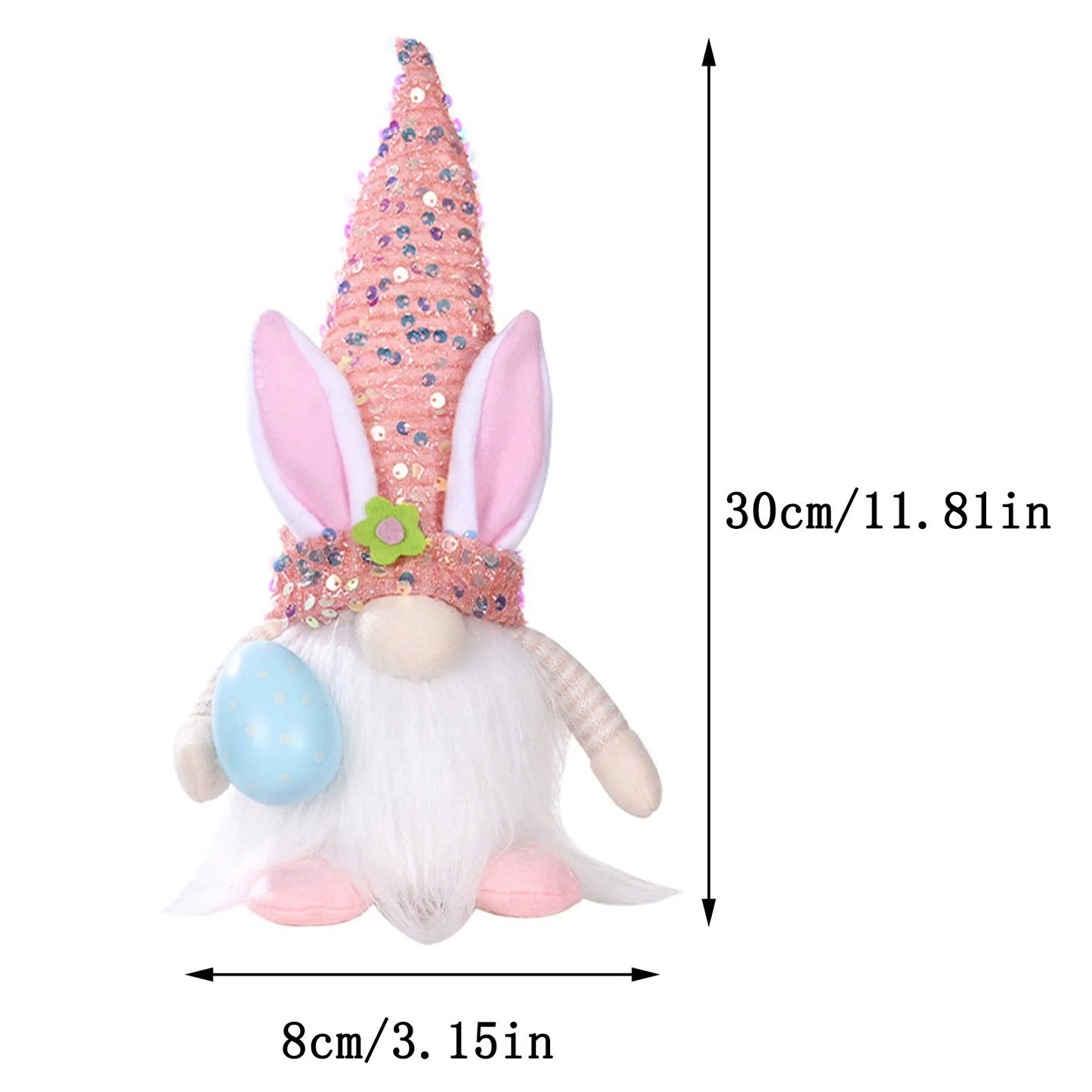 Easter Bunny Plush Figurine – Spring Home & Garden Decor