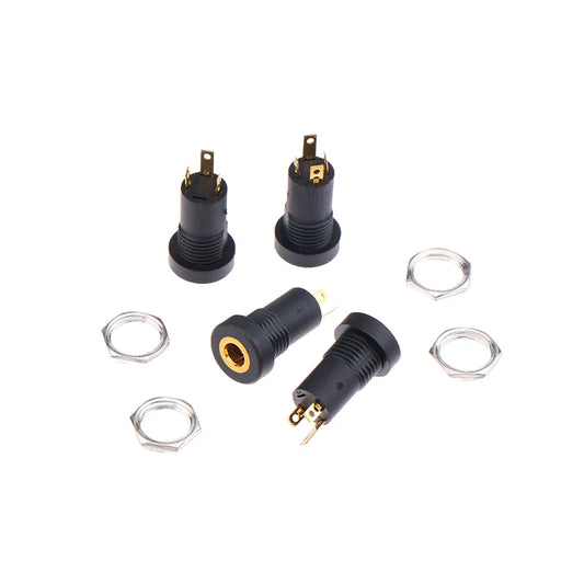 3.5mm Female Audio Jack Socket 3/4 Pin Stereo Connector – 5 Pack Audio Jack Connector Peaceful Pleasures Health and Wellness