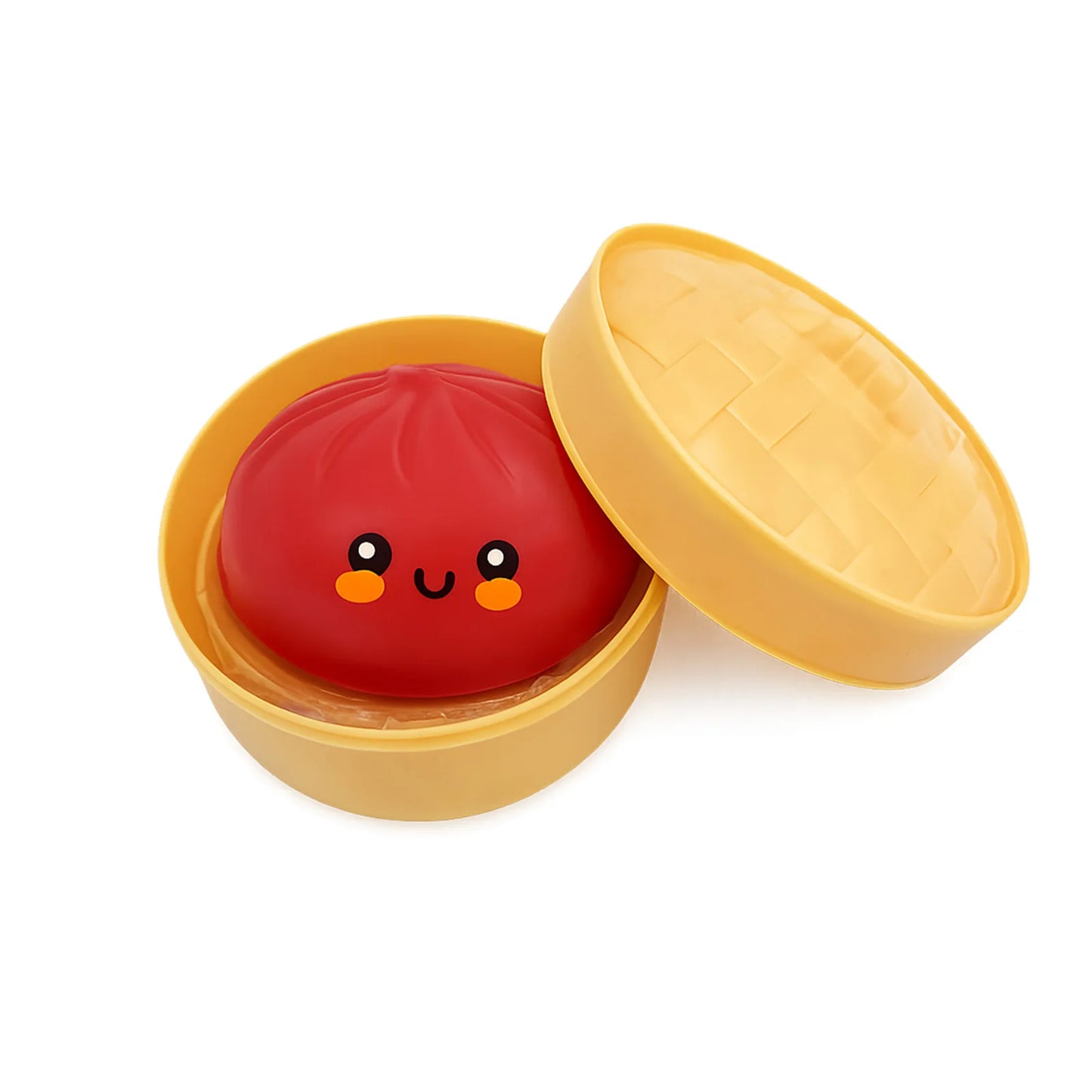 Kawaii Red Bread Squeeze Fidget Ball – Gift for Kids & Adults