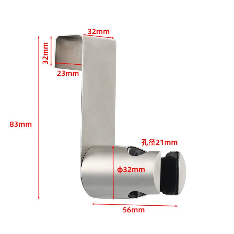 No-Drill Stainless Steel Shower Head & Bidet Sprayer Holder