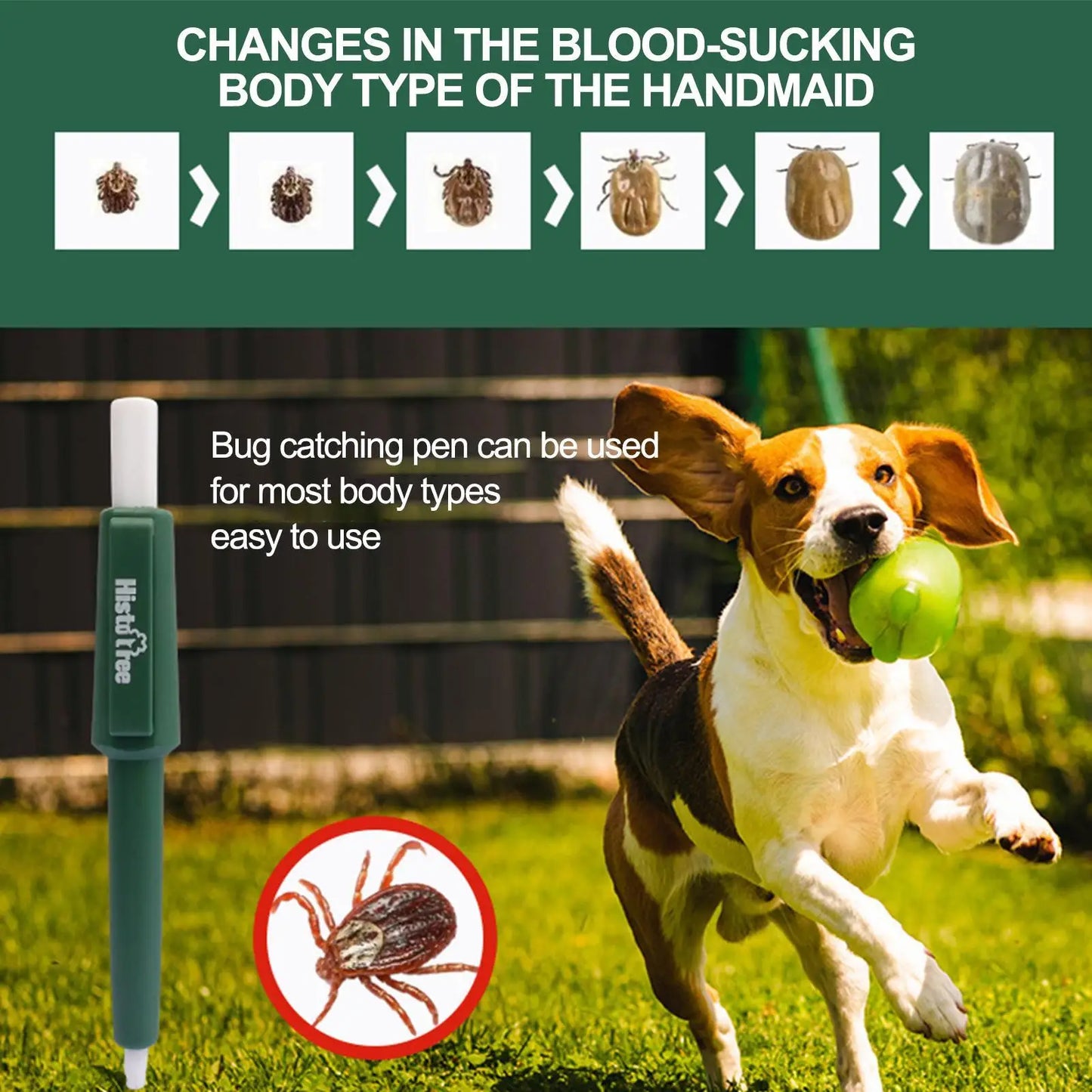 Tick Remover Pen for Pets & Humans | Waterproof, Portable