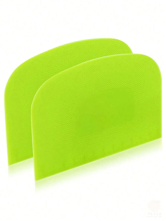 2-Pack Flexible Plastic Dough Scraper & Bowl Cutter Set Dough Scraper Set Oasis Select