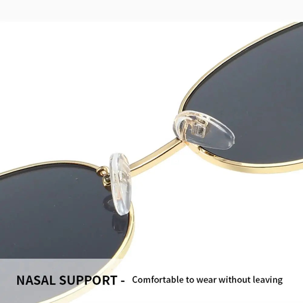 Retro Oval UV400 Sunglasses – Unisex Vintage Punk Eyewear