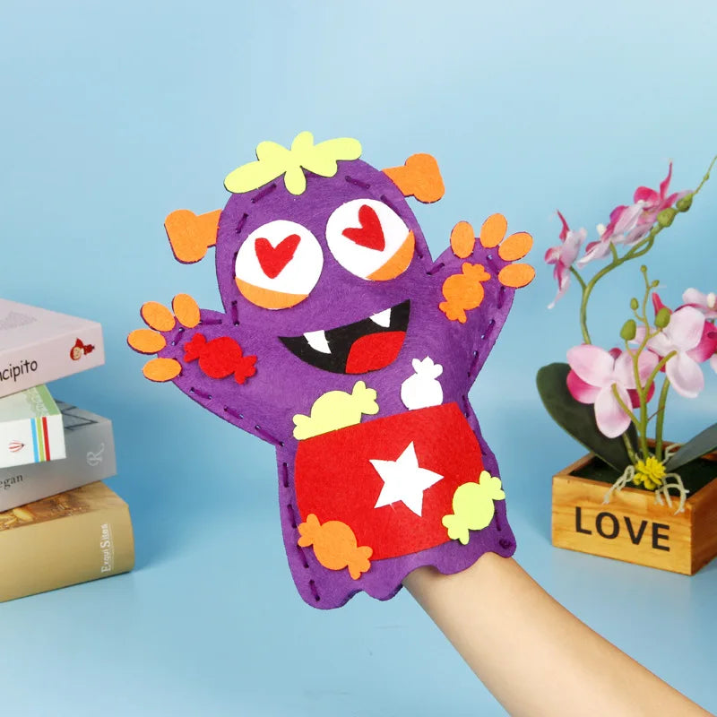 Halloween Hand Puppet Kids Children Toddlers Gifts Cartoon Skeleton