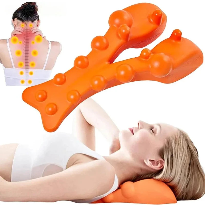 1pc Cervical Traction Device Neck Massager Cervical vertebra Shoulder Stretcher Trigger Point Massager Neck Acupressure Device Peaceful Pleasures Health and Wellness