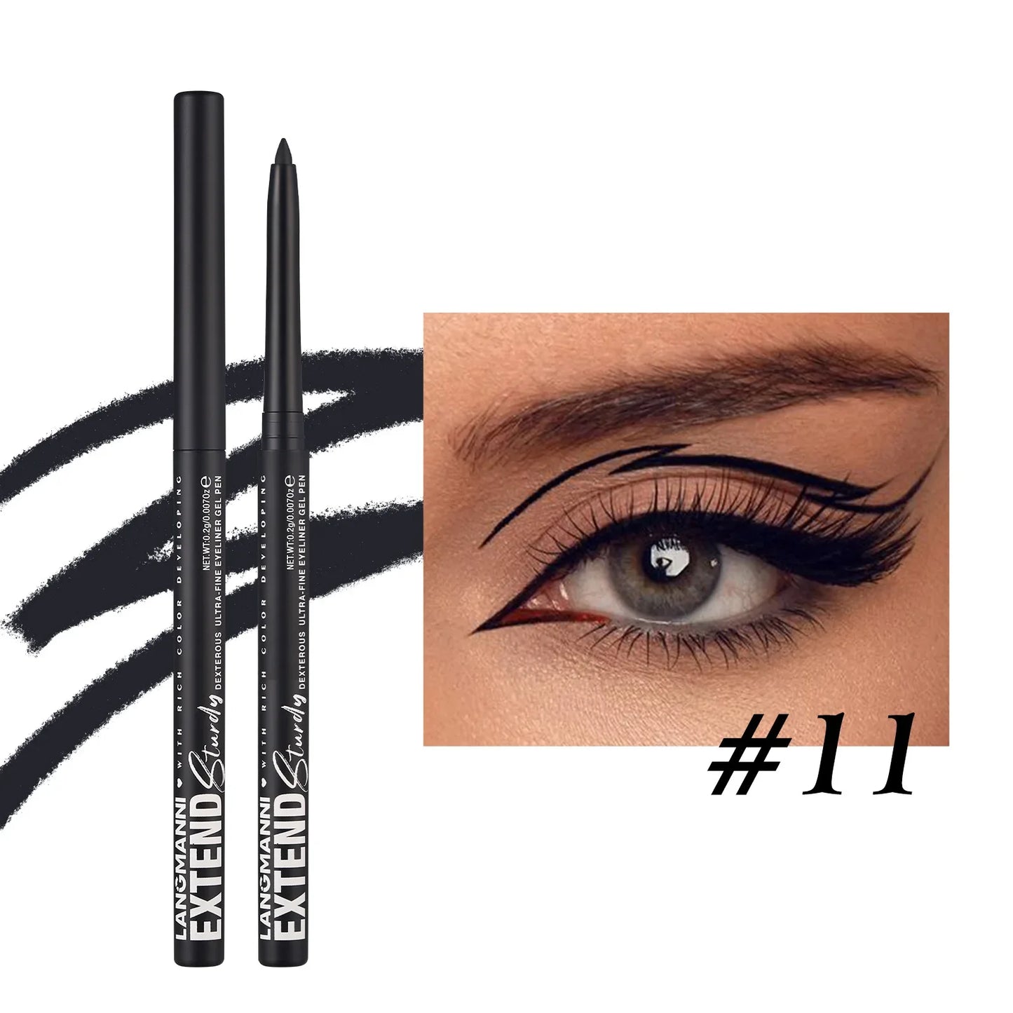 2-in-1 Waterproof Eyeliner & Eye Shadow Pencil | 12 Colors