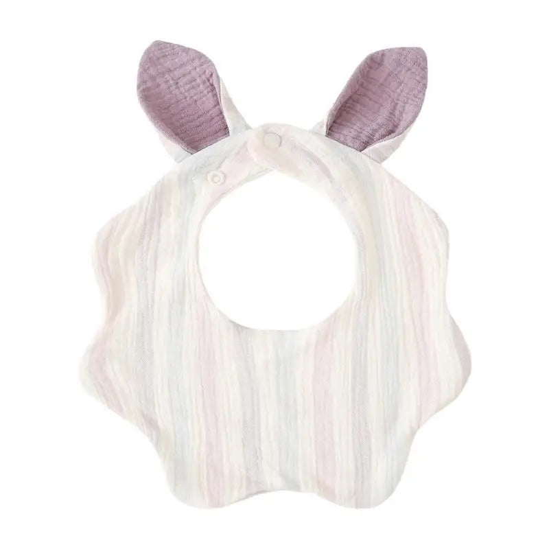 4-Layer Cotton Baby Bib & Burp Cloth | Soft Drool Towel