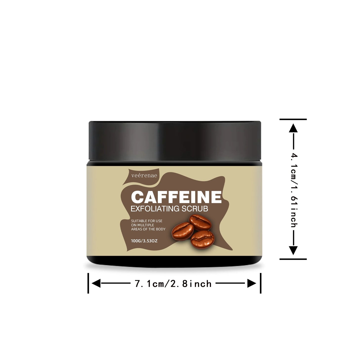 Veérenae Caffeine Exfoliating Face Scrub – All Skin Types