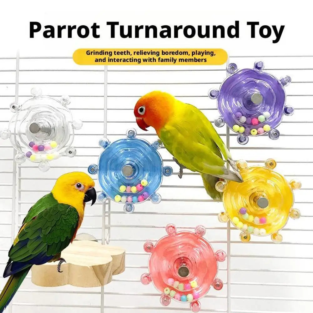 Interactive Parrot Toy for Mental Stimulation Peaceful Pleasures Health and Wellness
