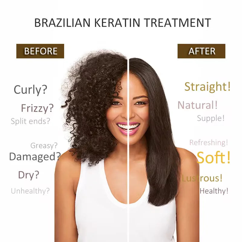 PURC Smoothing Shampoo Conditioner Professional Keratin Hair Treatment Nourishes Dry Repair Damaged Moisturizing Hair Care Peaceful Pleasures Health and Wellness