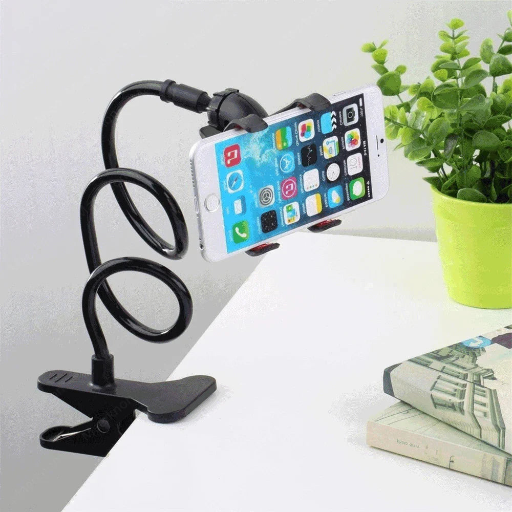 Universal Long Arm Phone Holder – Bedside & Desktop Clamp Stand
