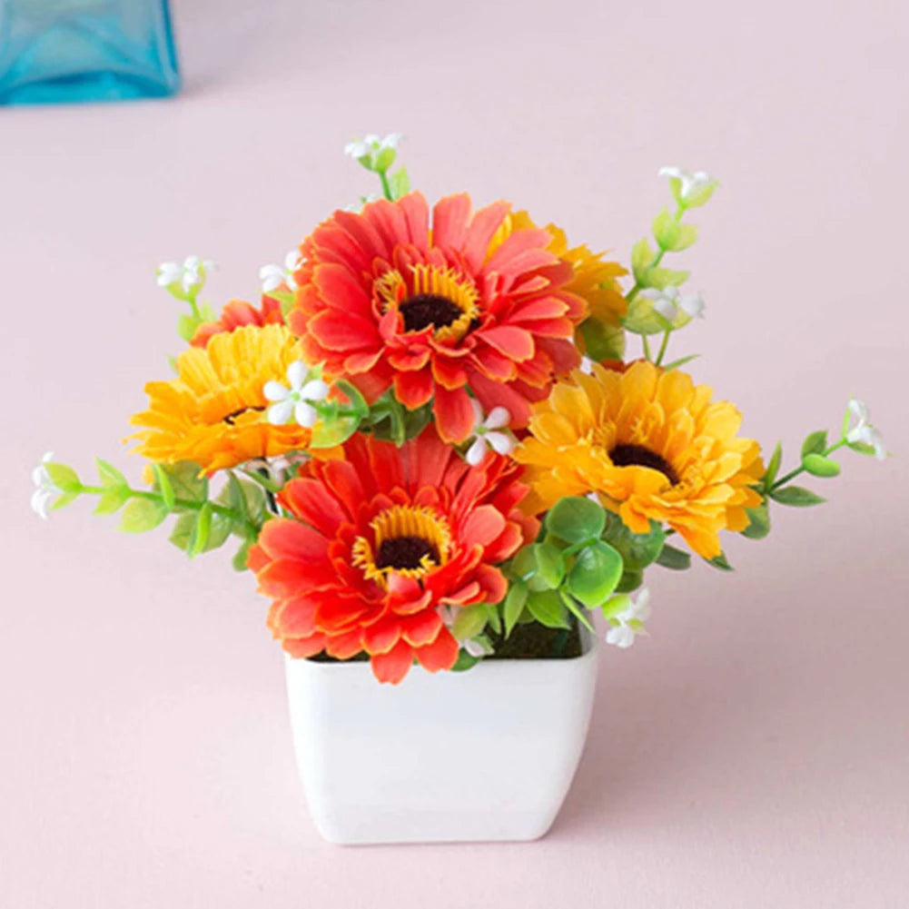 Pot Artificial Potted Plant Garden Decoration Home Decor Room Fake