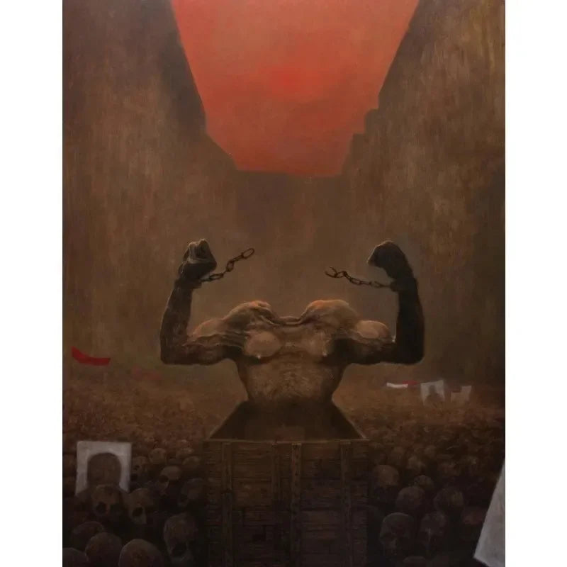 Beksiński Dark Surreal Gothic Canvas Poster Print | Wall Art