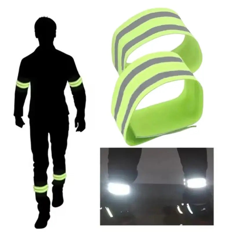 Reflect Strap Elastic Reflective Band Safety High Visibility Wrist Strap for Night Cycling Jogging Outdoor Activity Accessory Peaceful Pleasures Health and Wellness