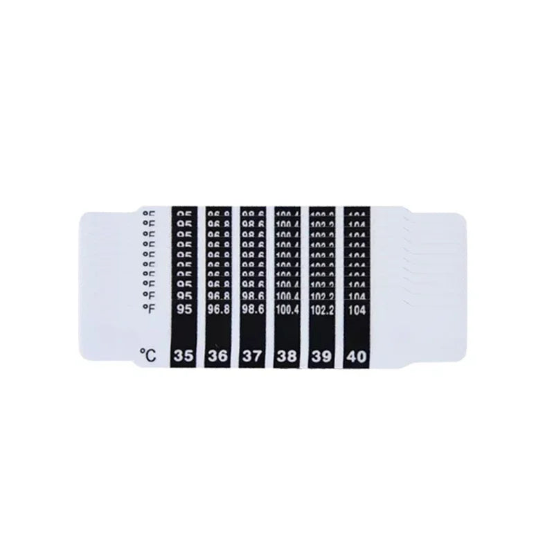10/20Pcs Forehead Head Strip Thermometer Water Milk Thermometer Fever Body Baby Child Kid Test Temperature Sticker Baby Care Peaceful Pleasures Health and Wellness 10pcs