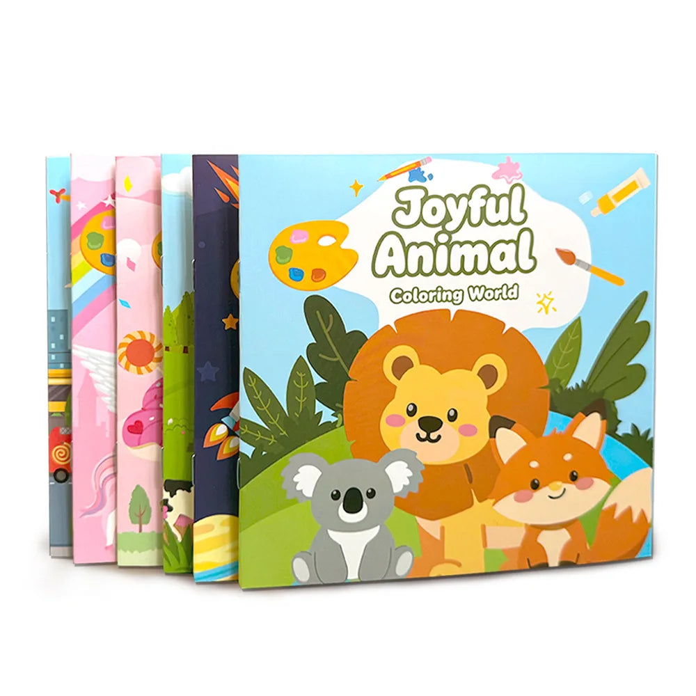 Selling Coloring Book Cartoon Simple Strokes Containing 16 Patterns
