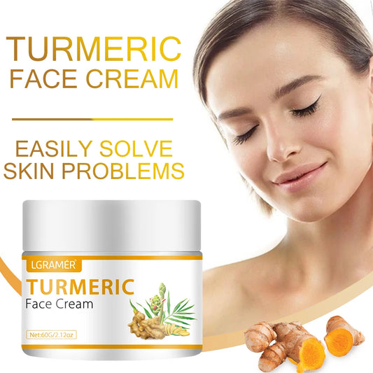 LGRAMER Turmeric Face Cream – Dark Spots, Acne & Wrinkles Turmeric Face Cream Peaceful Pleasures Health and Wellness