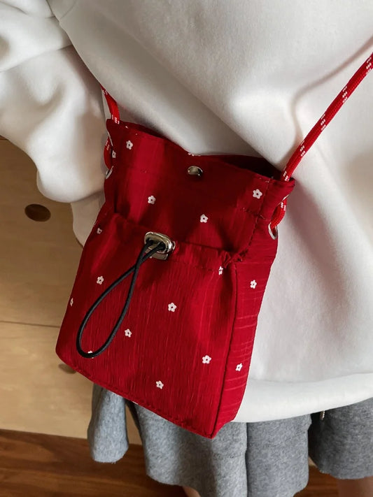 Bohemian Mini Crossbody Phone Bag Women Integrated Wallet Purse Adjustable Strap Casual Daily Travel Mobile Phone Pouch Bag Peaceful Pleasures Health and Wellness
