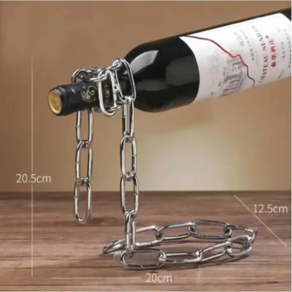 Snake Wine Bottle Holder | Wrought Iron Suspended Ornament