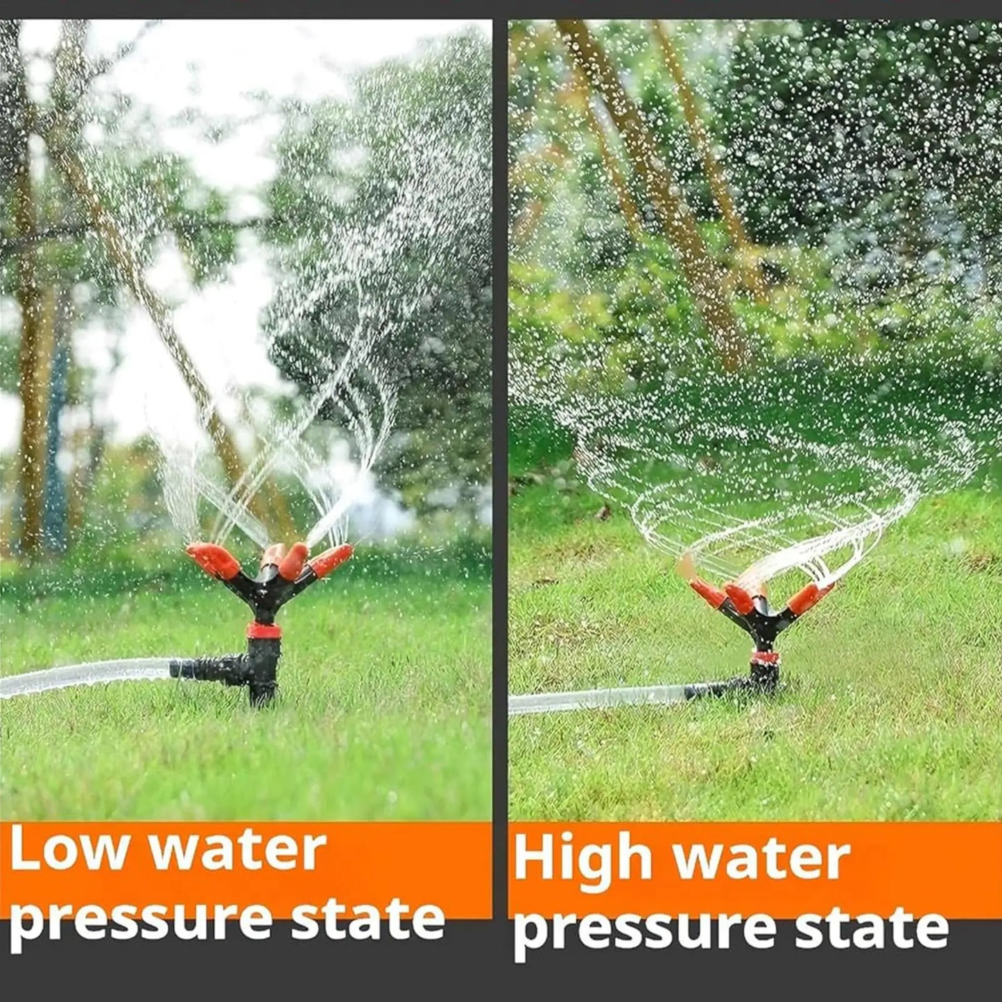 360° Rotating Garden Sprinkler | Quick Connect Lawn Irrigation