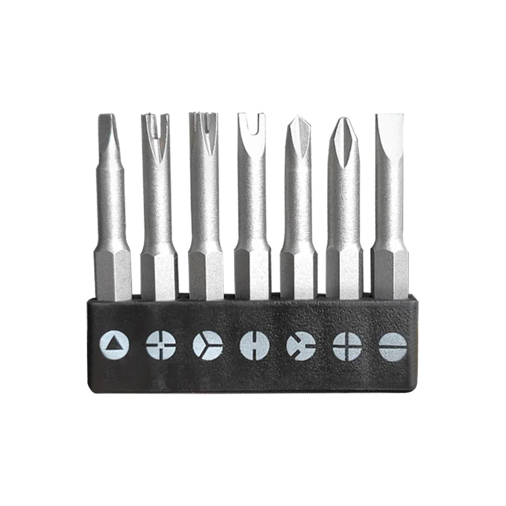 13pcs Special-shaped Screwdriver Set U-shaped Y-Type Triangle Inner Cross Three Points Screwdriver Bit Tool for Home Use Peaceful Pleasures Health and Wellness 7PCS
