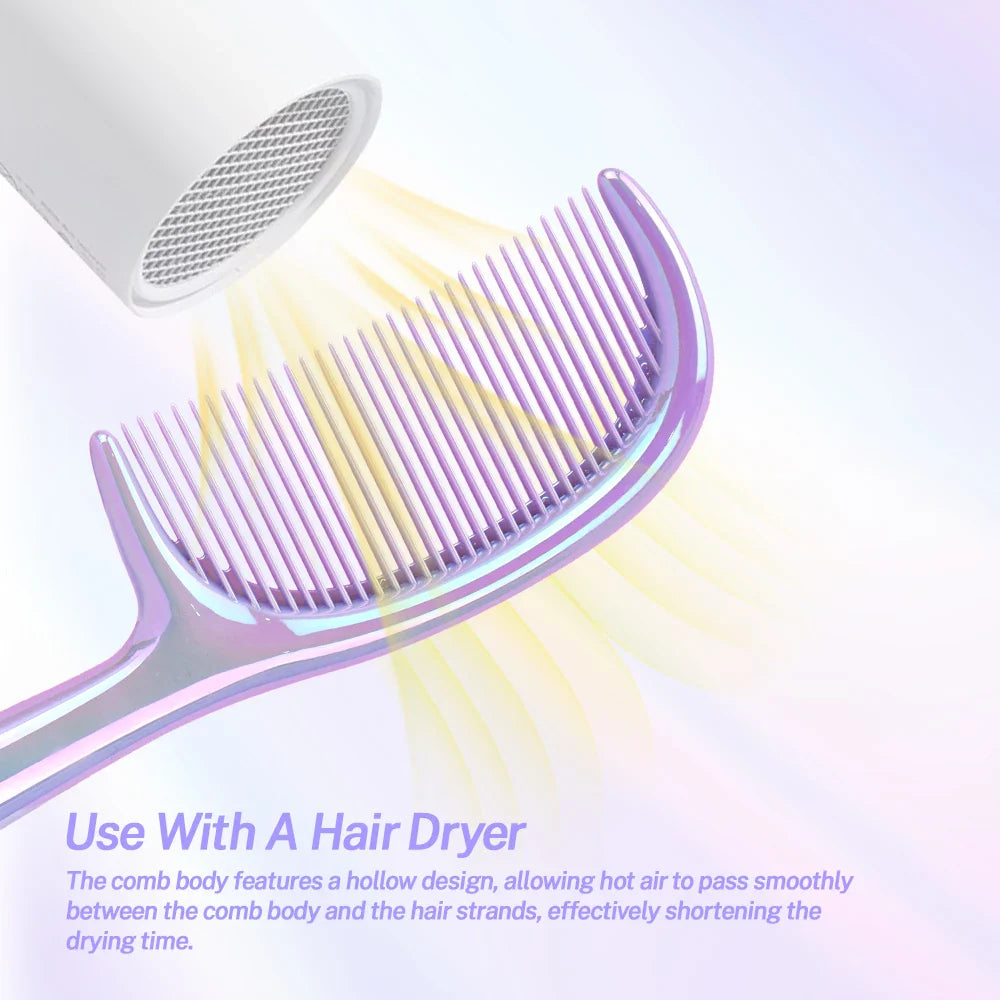 Wide Tooth Detangling Comb – Anti-Static Curly Hair Brush