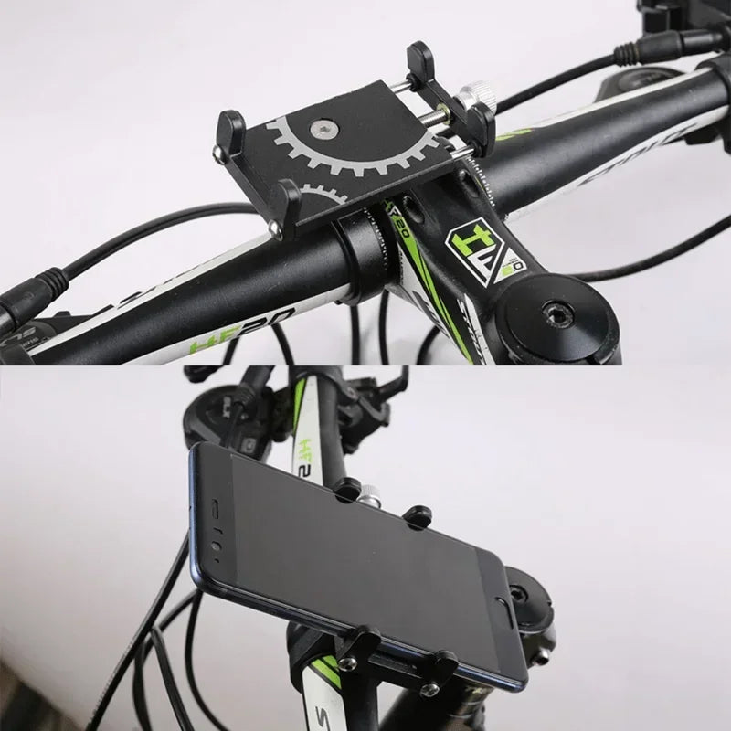 Metal Riding MTB Motorcycle Bicycle Phone Holder Aluminum Alloy Anti-slip Bracket Support GPS Clip Bike Phone Stand for iPhone Peaceful Pleasures Health and Wellness