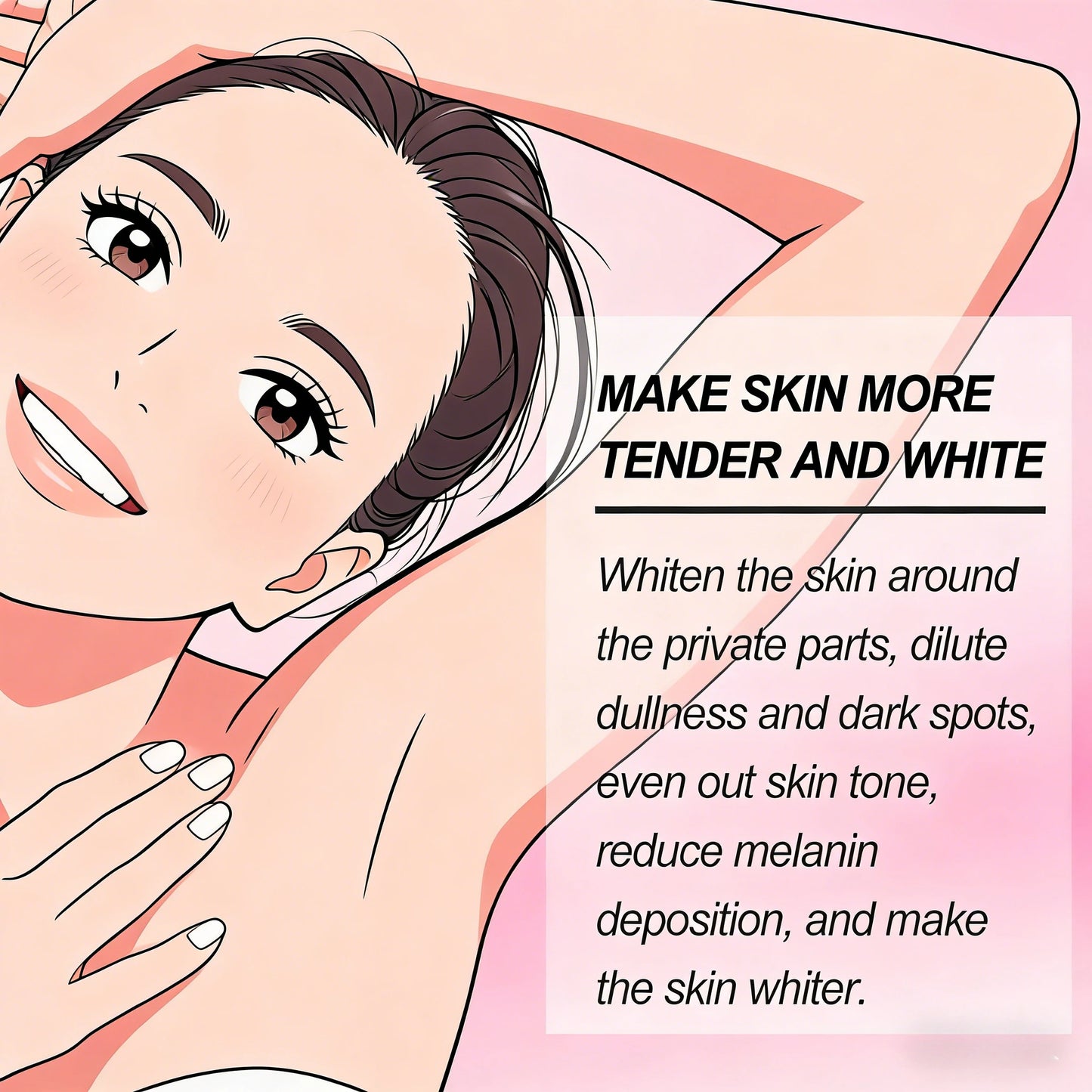 Korea Body Snow Bleach Cream Removal Dark Spot Melanin Brighten Nicotinamide Underarm Bleaching Armpit Elbow Knees Joint Skin Peaceful Pleasures Health and Wellness